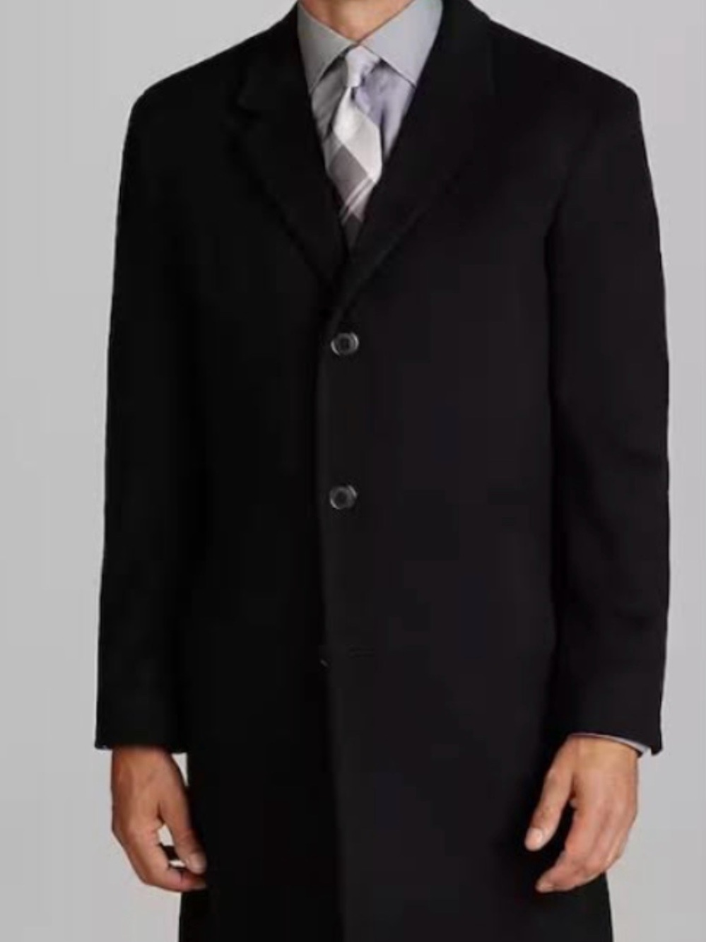 Jos. A. Bank Black Single-Breasted Pea Coat